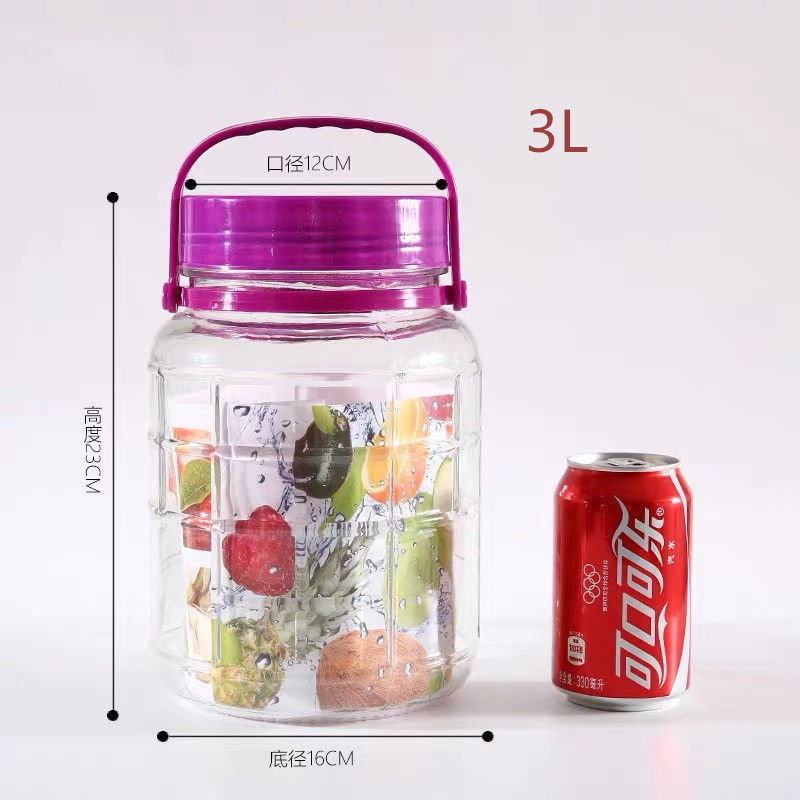High-Capacity Clip Top Dispenser Drink Water Juice Punch Cocktail Tap Pickled Handled Glass Mason Jar
