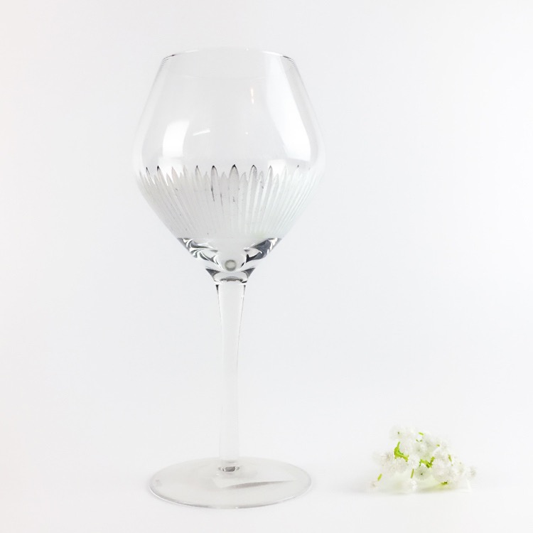 hand etching wine glass set