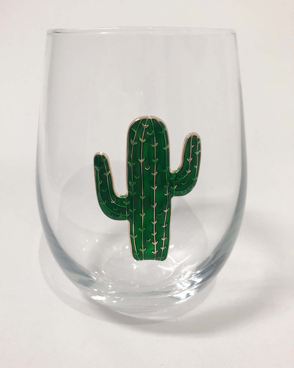 Cactus Stemless wine glass