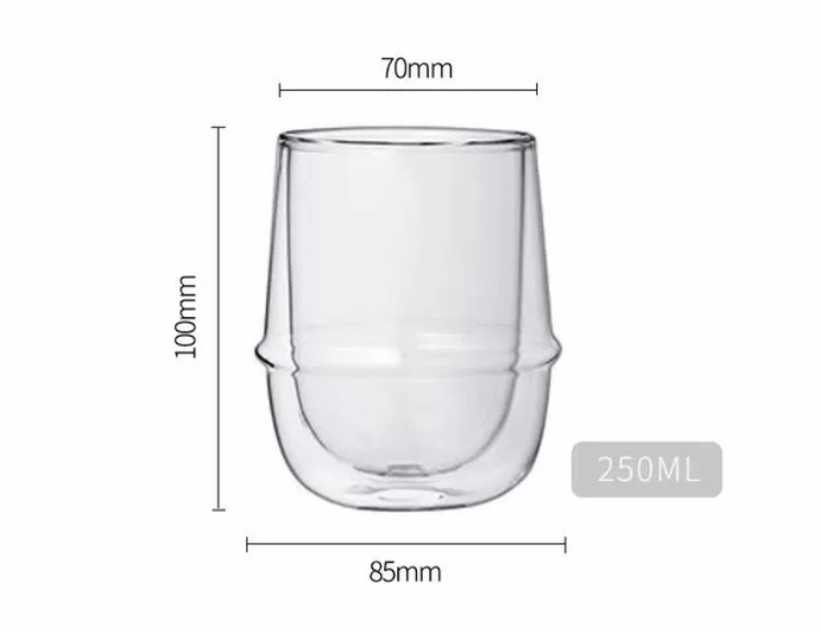 Durable Using reusable fashion espresso double glass coffee cup and tea cup
