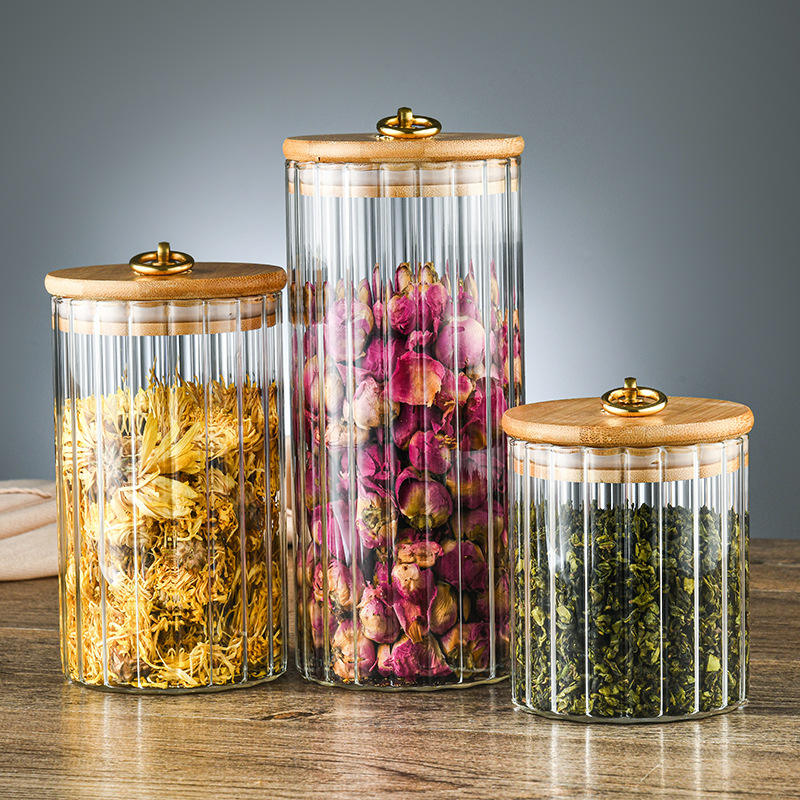 Buy Wholesale China Glass Canisters Glass Jars Set Spice Jars With