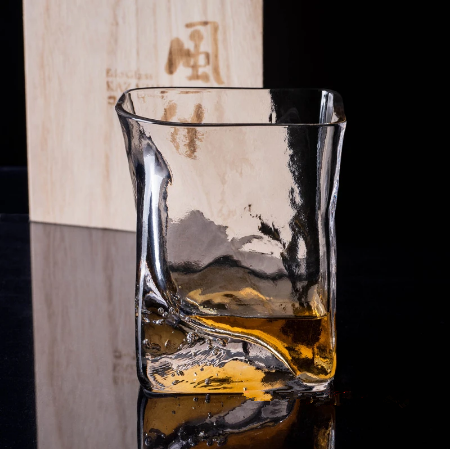 Whisky Crystal Cup Handmade Bubble Artwork Wineglass Wind-holding Random Whiskey Tumbler