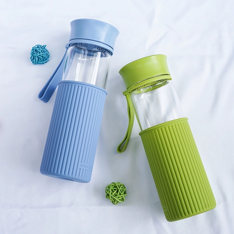 Wholesale heat-resistant glass water bottle portable cup for children summer portable student cup large capacity simple