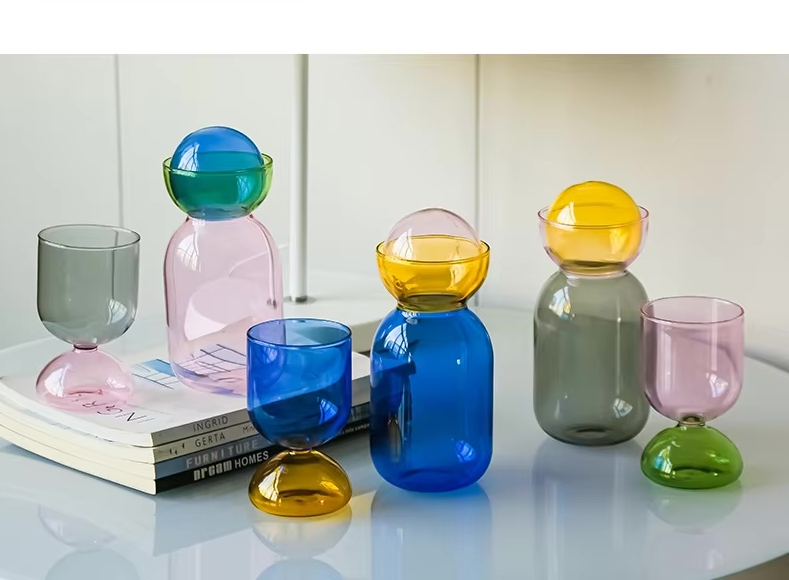 Creative Colorful High-Temperature Resistant Glass Jug Set
