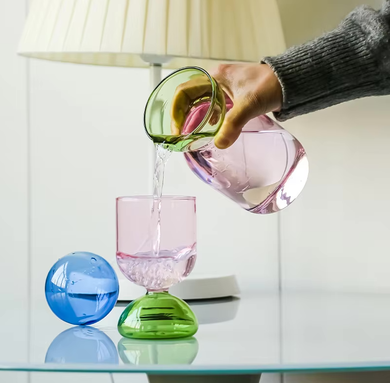 Creative Colorful High-Temperature Resistant Glass Jug Set