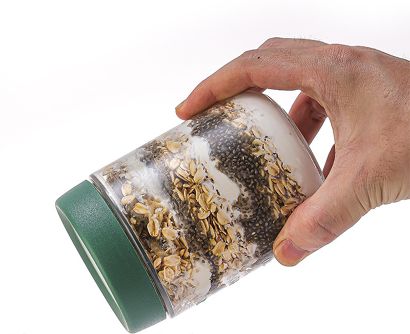 Airtight Glass Storage Jar Set with Colorful Plastic Lids Free Combination Available in Set of 4 and Set of 6
