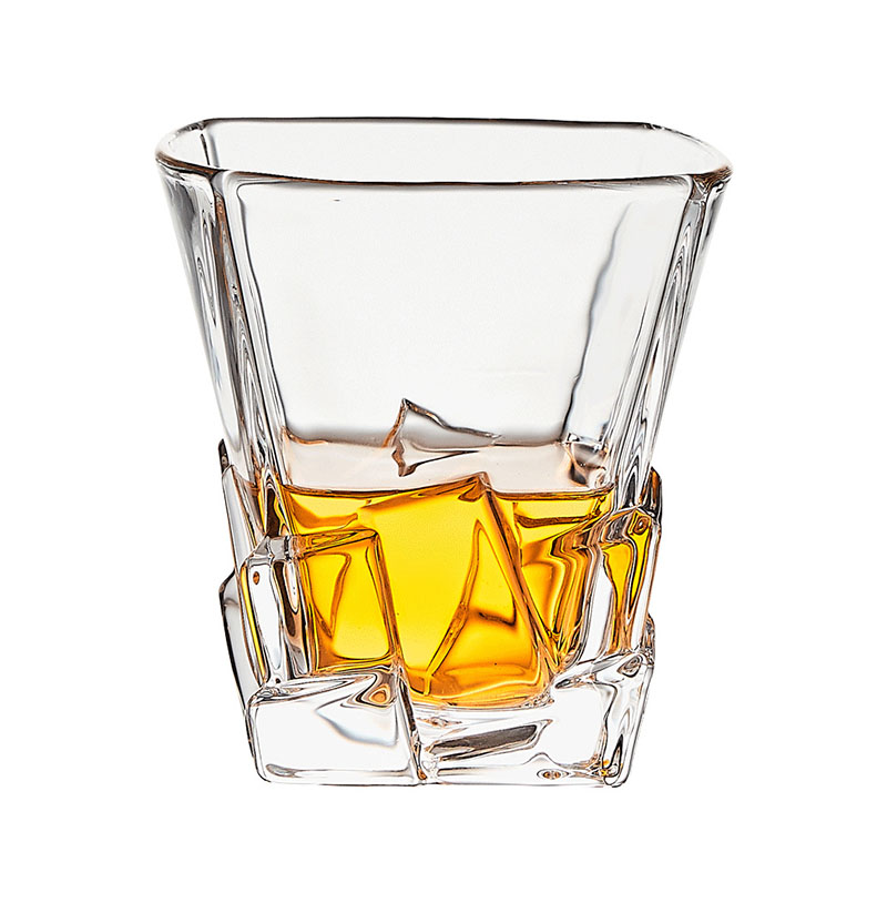 Embossed whisky glass gift box set bar classic spirits foreign wine glass home glass glass beer glass