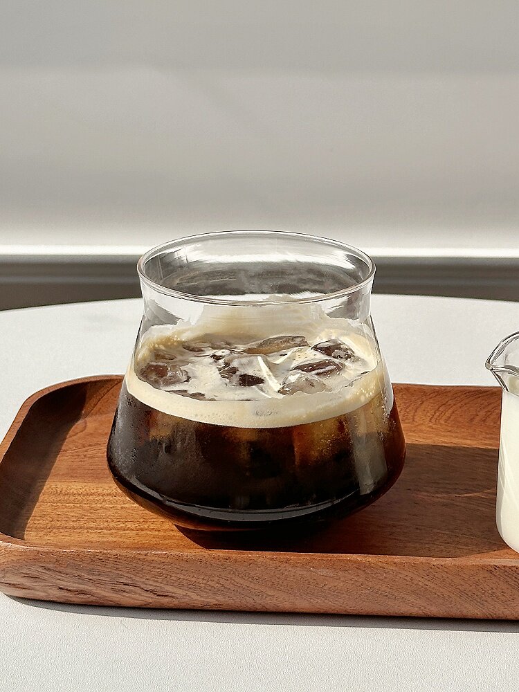 Clear Wavy Glass Coffee Tumbler Wholesale