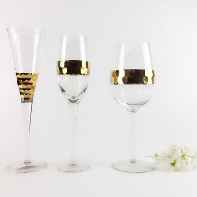electroplating wine glass with carving