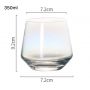 Amazon best seller colorful whisky glass tumbler set of 4