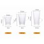 High beauty double wall coffee mug transparent glass with handle heat insulation water cup