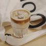 Amazon hot selling glass tumbler coffee mug glass cup glass mug