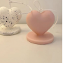 Smokeless romantic heart shape scented wax candle for wedding or Christmas