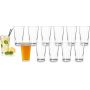 12 Pieces 16 OZ Drinking Glasses Set of 12 Beer Glasses Pack Water Glasses Cup
