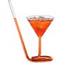 Perfect Siptini Cocktail Glass European Style Straw clear Glass Cups for Bar Party