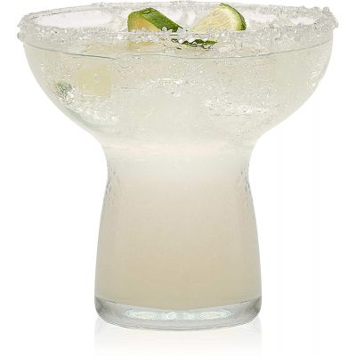 10.25 ounces Stemless Margarita Glasses Unique Shape Glass for cocktail juice and more