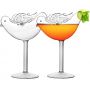 Bird Cocktail Glass Set of 2 Transparent Martini Glass Creative Cup Juice Glass Great for Whiskey