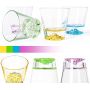 Glassware set for mixed drinks, cocktails, whisky, water Juice Glass with bottom unique design