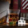 Whiskey Glass Set of 2 - Lead-Free Crystal 15 oz Glassware for Drinking Bourbon Malt Irish Whisky