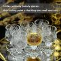 1.75 Ounces Classical Style Shot Glasses Set of 6 Super Cute Wine Glasses for Sherry Cordial
