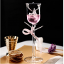 Flower Cocktail Glass Rose Goblet Cocktail Cup For Bar Special Restaurant Glassware Desserts Food Container Mixing Wine Tumbler