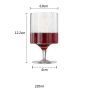 Wholesale lead free Hand Blown Flower Shape Crystal Glass Goblets Cocktail Glass Vertical Stripe For Wedding Party