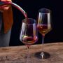 Handblown Wine Glasses 2-Piece Gift Set Rainbow Colors Best for Wine Tasting Christmas Anniversary Gifts