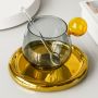 Niche high-looking light luxury latte coffee cup and saucer set high-end exquisite British afternoon tea tea set