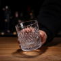 Creative Embossed Glass Cup 340ml Wholesales of Whisky Glass Cup for the bar Party