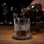 Creative Embossed Glass Cup 340ml Wholesales of Whisky Glass Cup for the bar Party