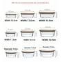 Wood Lid High Borosilicate Glass Food Storage Container Set for Amazon Styrofoam Safe Lunch Box and Glass Bowl