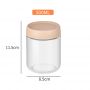 Airtight Glass Storage Jar Set with Colorful Plastic Lids Free Combination Available in Set of 4 and Set of 6