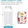 78 oz Big Jar Canister Factory Price Clip Top Glass Storage Jar Large Coffee Glass Container With Metal Clip Lid