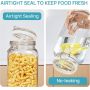 78 oz Big Jar Canister Factory Price Clip Top Glass Storage Jar Large Coffee Glass Container With Metal Clip Lid
