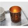 Leopard Print Glass Candle Holder Decorative Votive Jar for Home Hotel and Events