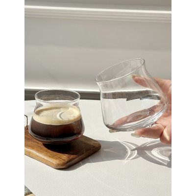 Clear Wavy Glass Coffee Tumbler Wholesale