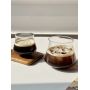 Clear Wavy Glass Coffee Tumbler Wholesale