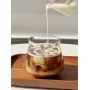 Clear Wavy Glass Coffee Tumbler Wholesale