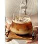 Clear Wavy Glass Coffee Tumbler Wholesale