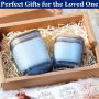 Square Ribbed Glass Candle Jar Wholesale